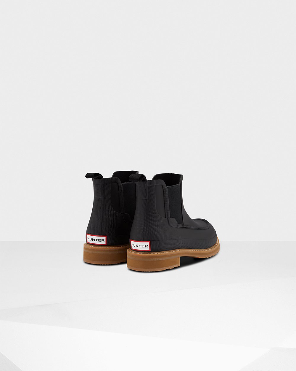 Chelsea Boots Heren - Hunter Original Moc Toe - Zwart - 05ADYFVUB